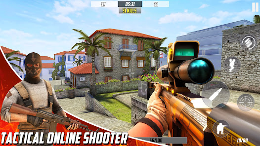 Screenshot 5 for Hazmob FPS Gun Shooting Games MOD APK 2.2.7 (Mega Menu Ammo) Android