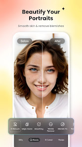 Screenshot 6 for Fotor AI Photo Editor Collage MOD APK 7.4.11.23 (Pro Unlocked) Android