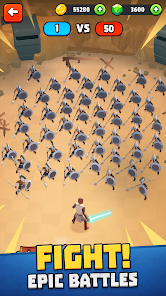 Screenshot 1 for Battle Simulator Warfare Mod APK 1.3.334 (money) Android