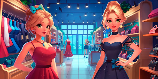 Screenshot 2 for Fashion Shop Tycoon Style Game MOD APK 1.10.5 (Unlimited Money Life) Android