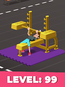 Screenshot 8 for Idle Fitness Gym Tycoon Game MOD APK 1.7.5 (Unlimited Money) Android