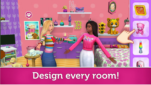Screenshot 2 for Barbie Dreamhouse Adventures MOD APK 2024.8.0 (VIP Unlocked Free Shopping) Android