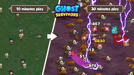 Ghost Survivors Pixel Hunt MOD APK 16 (Damage Defense Multiplier God Mode) Android screenshot