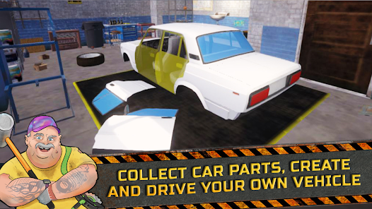Screenshot 2 for Junkyard Builder Simulator MOD APK 1.76 (Unlimited Money) Android