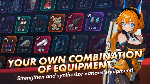 Screenshot 7 for Mecha Girls Survivor MOD APK 1.00.09 (Damage Multiplier God Mode) Android