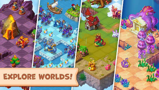 Screenshot 2 for Mergest Kingdom Merge game MOD APK 1.369.23 (Unlimited Money) Android