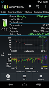 3C Battery Manager MOD APK 4.8.1 (Premium Unlocked) Android screenshot