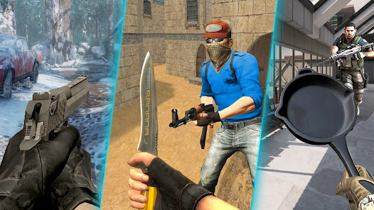 Screenshot 4 for Anti-Terrorist Shooting Game MOD APK 4.8 (God Mode Dumb Enemy) Android