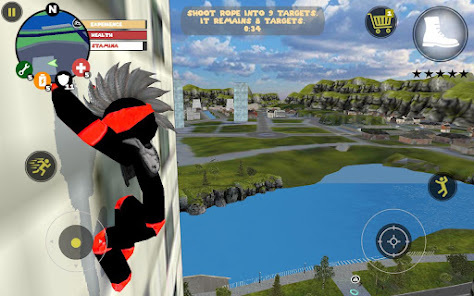 Screenshot 4 for Stickman Rope Hero MOD APK v4.2.4 (Unlimited Money) Android