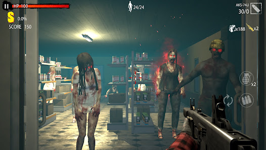 Screenshot 3 for Zombie Hunter D Day 10Mil MOD APK 1.0.905 (One Hit God Mode) Android