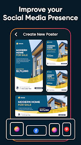 Screenshot 8 for Poster Maker Flyer Maker MOD APK 1.3.3 (Premium Unlocked) Android