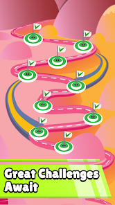 Screenshot 2 for Color Road MOD APK 3.2 (Unlimited Coins No ADS) Android