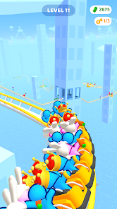 Screenshot 3 for Runner Coaster MOD APK 2.5.2 (Unlimited Money) Android