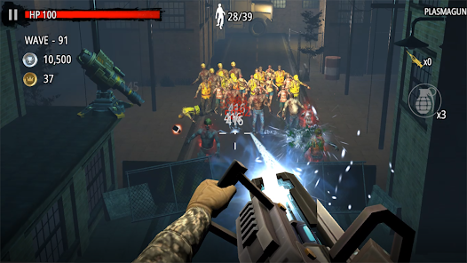 Screenshot 4 for Zombie Hunter D Day 10Mil MOD APK 1.0.905 (One Hit God Mode) Android