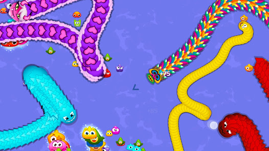 Screenshot 2 for Worm Hunt Snake game iO zone MOD APK 3.8.2 (Unlimited Money) Android