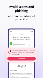 Screenshot 4 for Proton Mail Encrypted Email MOD APK 4.0.3 (Premium Unlocked) Android
