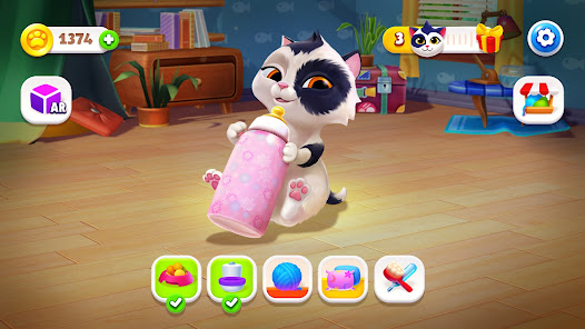 Screenshot 7 for My Cat Virtual pet simulator MOD APK 3.0.0.0 (Unlimited Money Unlocked VIP) Android