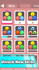 Screenshot 5 for Color Road MOD APK 3.2 (Unlimited Coins No ADS) Android