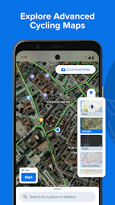 Screenshot 5 for Bikemap Cycling Tracker Map MOD APK 18.0.1 (Premium Unlocked) Android