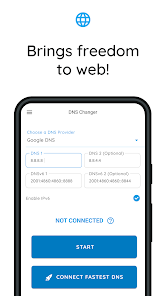 Screenshot 1 for DNS Changer Secure VPN Proxy MOD APK 1.3 (Premium Unlocked) Android