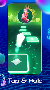 Screenshot 2 for Tiles Hop EDM Rush Mod APK 6.11.2 (money) Android