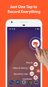 Screenshot 1 for Screen Recorder AZ Recorder MOD APK 6.3.6 (Premium Unlocked) Android