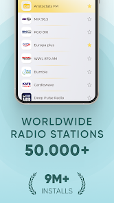 Screenshot 1 for Radio FM AM Live Radio Station MOD APK 2.1.1 (Premium Unlocked) Android