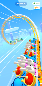 Screenshot 7 for Runner Coaster MOD APK 2.5.2 (Unlimited Money) Android