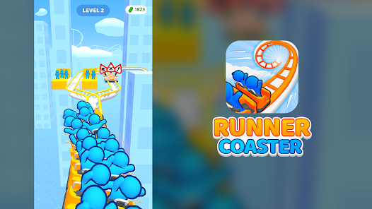 Screenshot 6 for Runner Coaster MOD APK 2.5.2 (Unlimited Money) Android