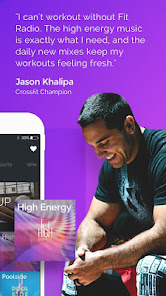 Screenshot 5 for Fit Radio Workout Music Coach APK 2024.02.06.1526 (Premium) Android