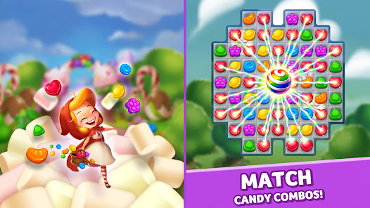Screenshot 5 for Lollipop Marshmallow Match3 MOD APK 24.0201.00 (Auto Win) Android