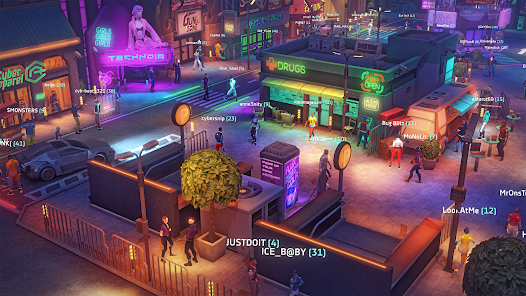 Screenshot 4 for Cyberika Action Cyberpunk RPG APK 1.2.1 Android