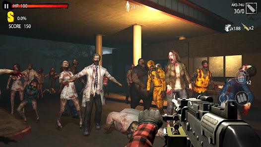 Screenshot 6 for Zombie Hunter D Day 10Mil MOD APK 1.0.905 (One Hit God Mode) Android