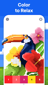 Screenshot 1 for Pixel Art color by number MOD APK 8.10.1 (Unlocked) Android