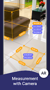 Screenshot 2 for AR Ruler App Tape Measure Cam MOD APK 2.7.9 (Premium Unlocked) Android
