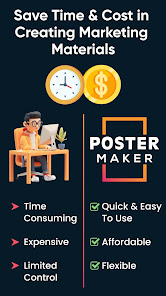 Screenshot 7 for Poster Maker Flyer Maker MOD APK 1.3.3 (Premium Unlocked) Android