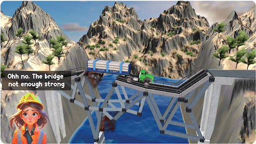 Screenshot 3 for Bridgezz Bridge Builder MOD APK 3.5.8 (Free Rewards) Android
