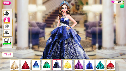 Screenshot 7 for Fashion Game Makeup Dress up MOD APK 2.9.3 (Unlimited Diamond) Android