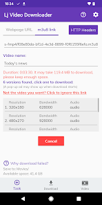 Screenshot 3 for Lj Video Downloader m3u8 mp4 MOD APK 1.1.46 (Premium Unlocked) Android