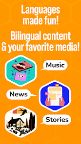 Screenshot 2 for Beelinguapp Learn Languages APK 3.153 (Premium) Android
