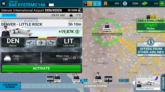 Screenshot 3 for Airline Commander Flight Game MOD APK 2.4.1 (Missions Always Complete) Android