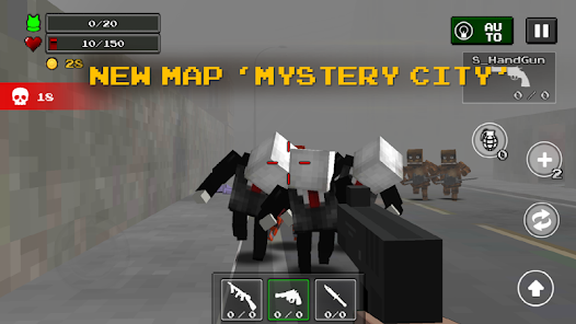 Screenshot 4 for Pixel Z Gunner 3D MOD APK 5.3.5 (God Mode One Hit Ammo) Android