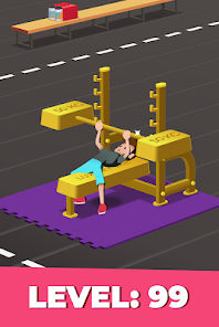 Screenshot 4 for Idle Fitness Gym Tycoon Game MOD APK 1.7.5 (Unlimited Money) Android