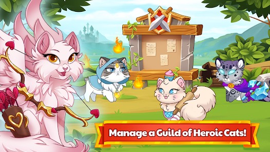 Castle Cats Idle Hero RPG MOD APK 4.3.0 (Free Shopping Unlimited Money) Android